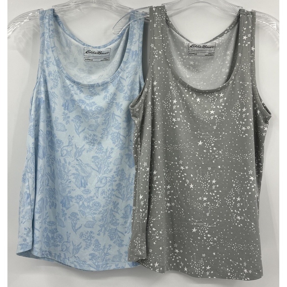Eddie Bauer Sleepwear Women's Tank Tops Stars Constellations Nature Size Small